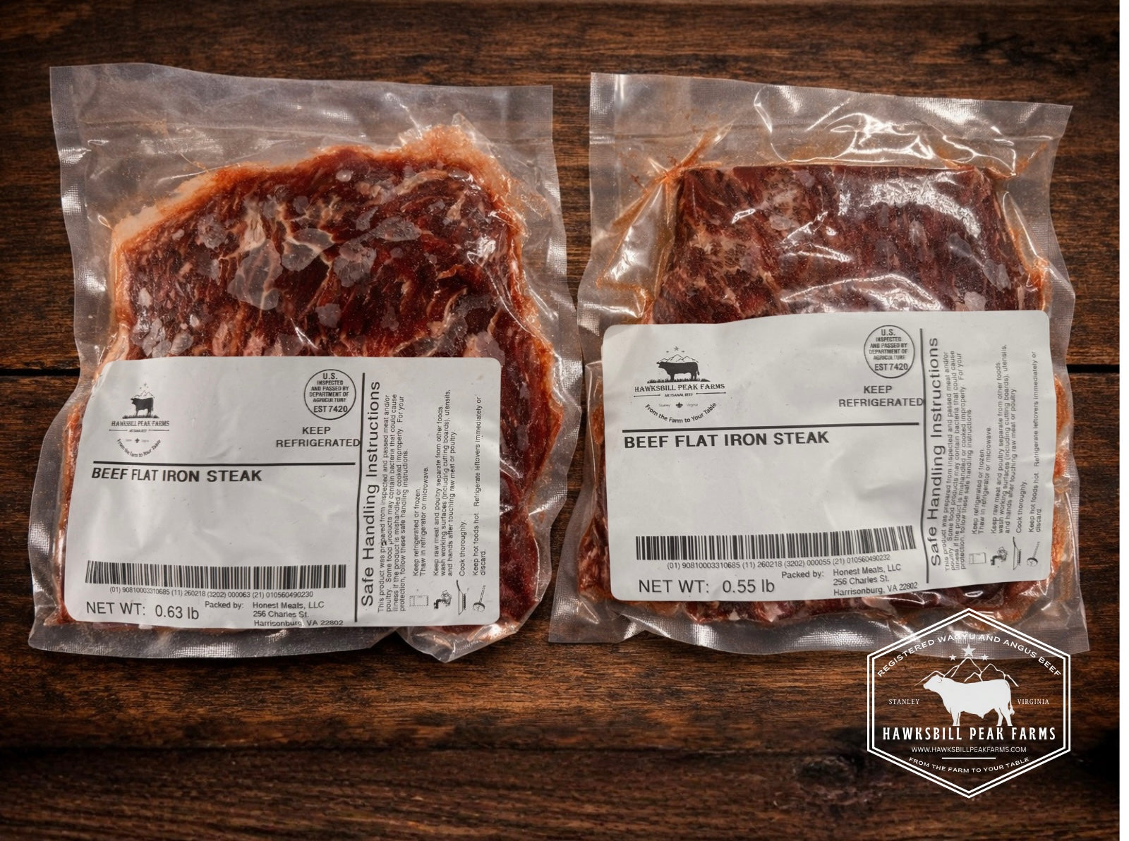 Flat Iron Steaks : By the Cut